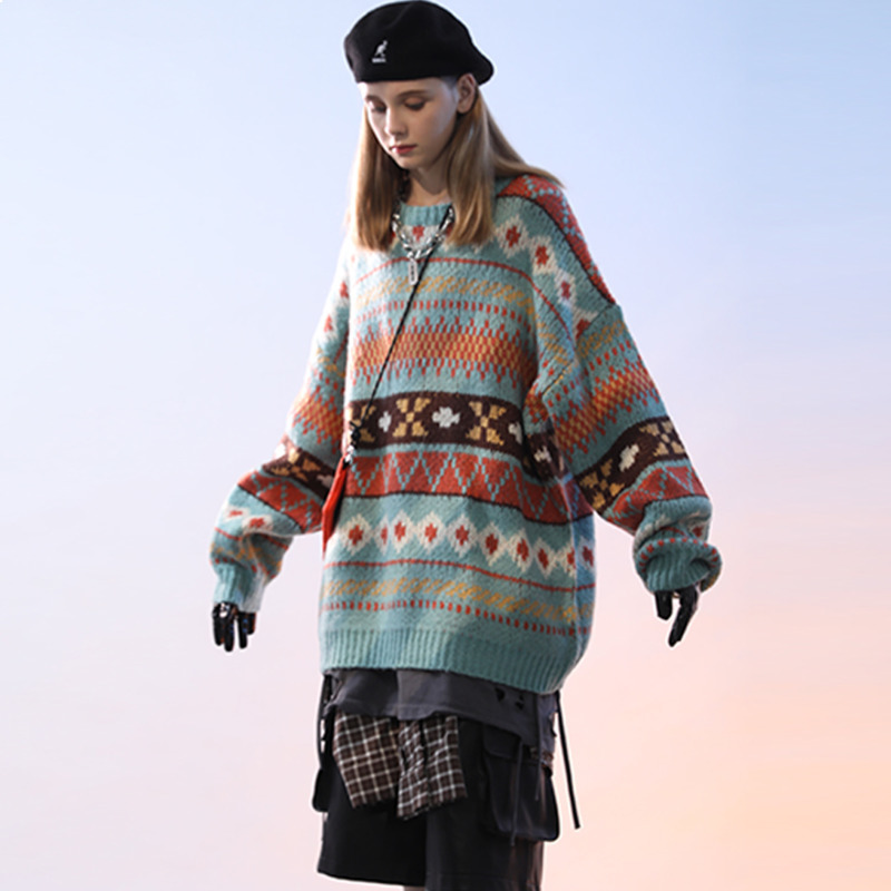 

2021 New Women's Blouse Autumn New Slips Pullover Around the Neck Female Soft Sweater 3f8l, D167brown