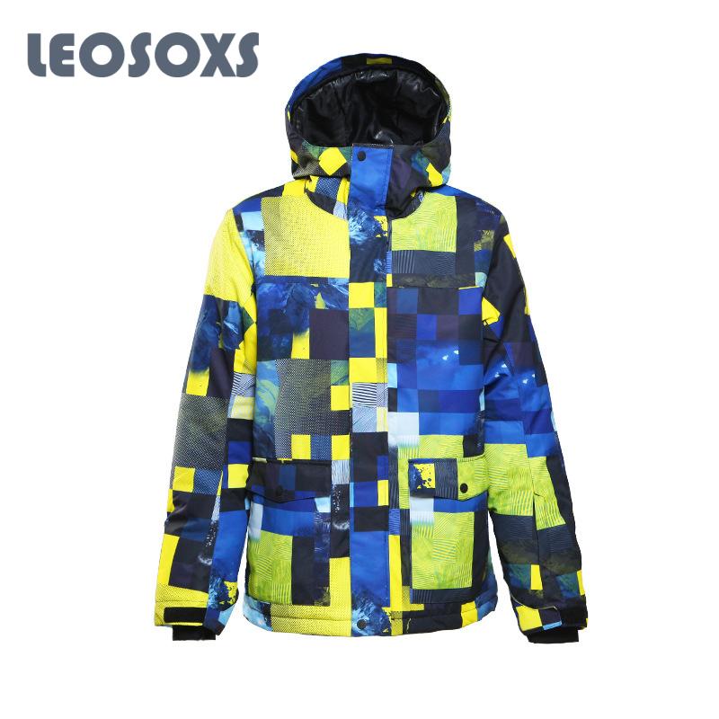 

LEOSOXS Ski Suit Men Snowsuit 2021 New Winter Warm Snowboard Outdoor Snow Ski Suit Windproof Waterproof Men, Green
