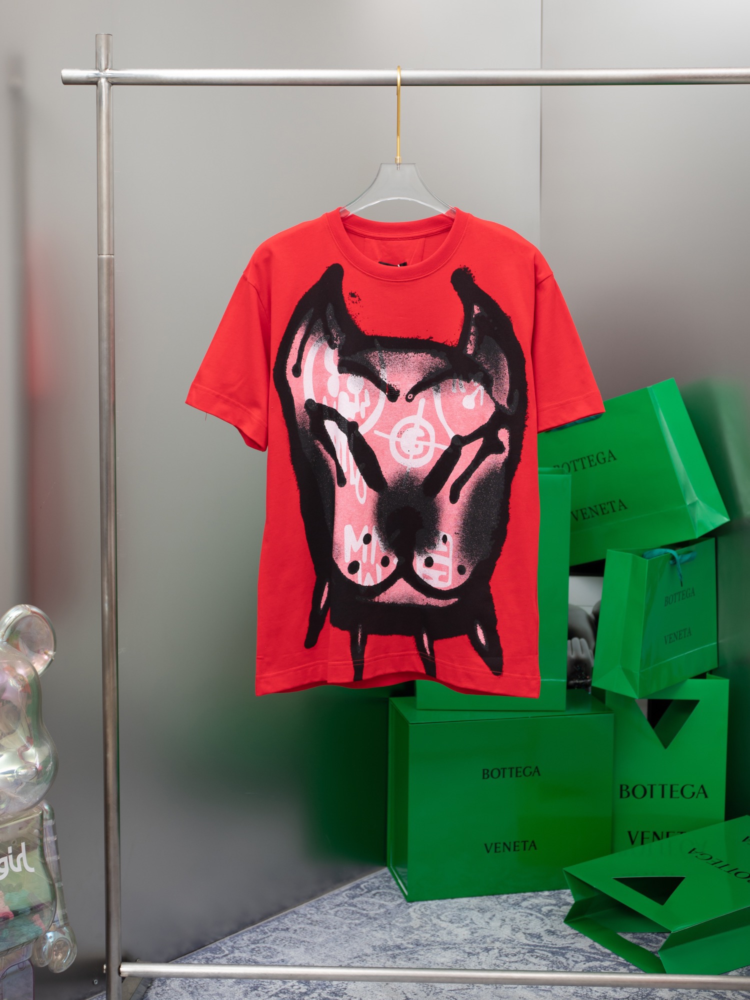 

2022ss spring and summer new high grade cotton printing short sleeve round neck panel T-Shirt Size: -l-xl-xxl-xxxl Color: black white d56766d57