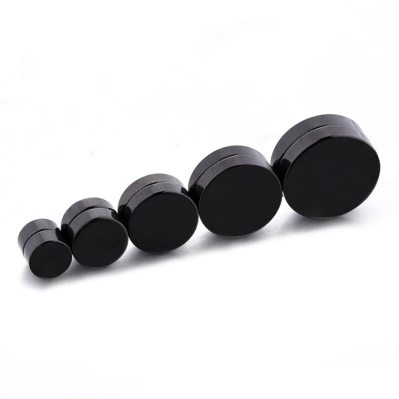 

1 Pair Punk Mens Strong Magnet Magnetic Ear Stud Non Piercing Fake Earrings for Boy Girl Earring Stud