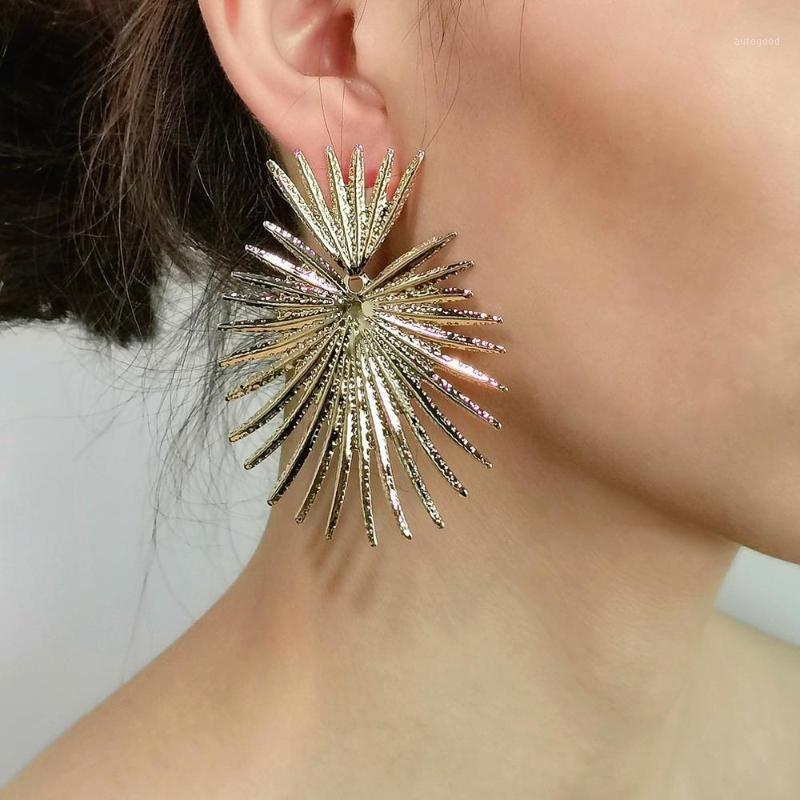 

Dangle & Chandelier MANILAI Metal Plant Big Drop Earrings For Women Punk Statement Golden Silver Color Leaf Vintage Jewelry 20211