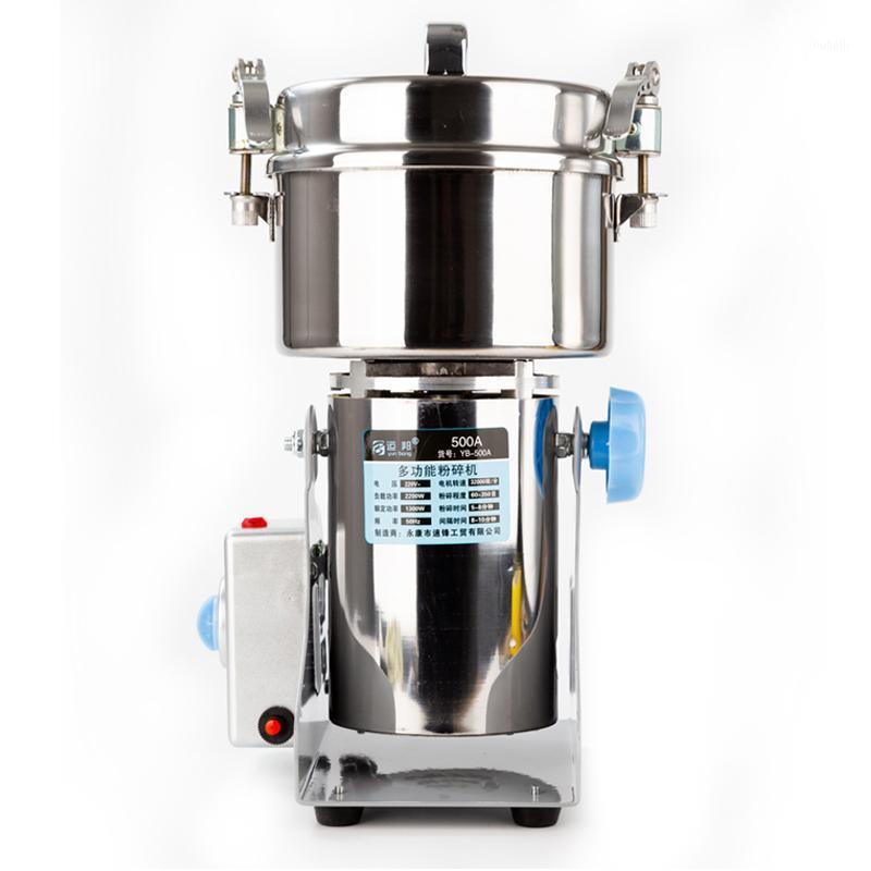 

500GY-XIN Grains Machine Grinder Stainless Steel 2200W Swing Type Kitchen Salt Pepper Conical Burr Grinder High Speed 110V/220V1