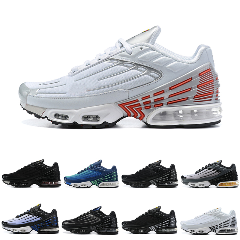 

WITH BOX designer Tn Plus Running Shoes Mens Trainers Chaussures Triple Black Laser Blue Bred Hyper Violet Silver Red Smoke Grey Outdoor Sports Sneakers, 010