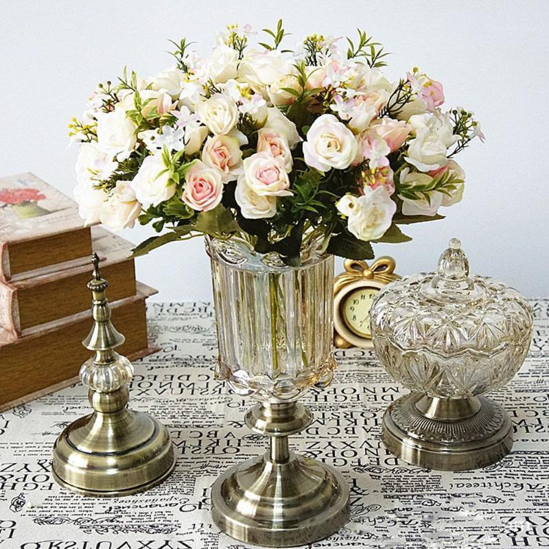 

Artificial Rose Flowers Decor DIY Wedding Rose Silk flower Home Decoration Wedding Party Decor Flowers Gift1, Blue