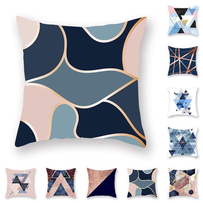

Geometry Abstract Art Plush Square Sofa Cushion Cover Hug Pillow Case 45x45 Cm Elegant Stylish Home Room Accessories