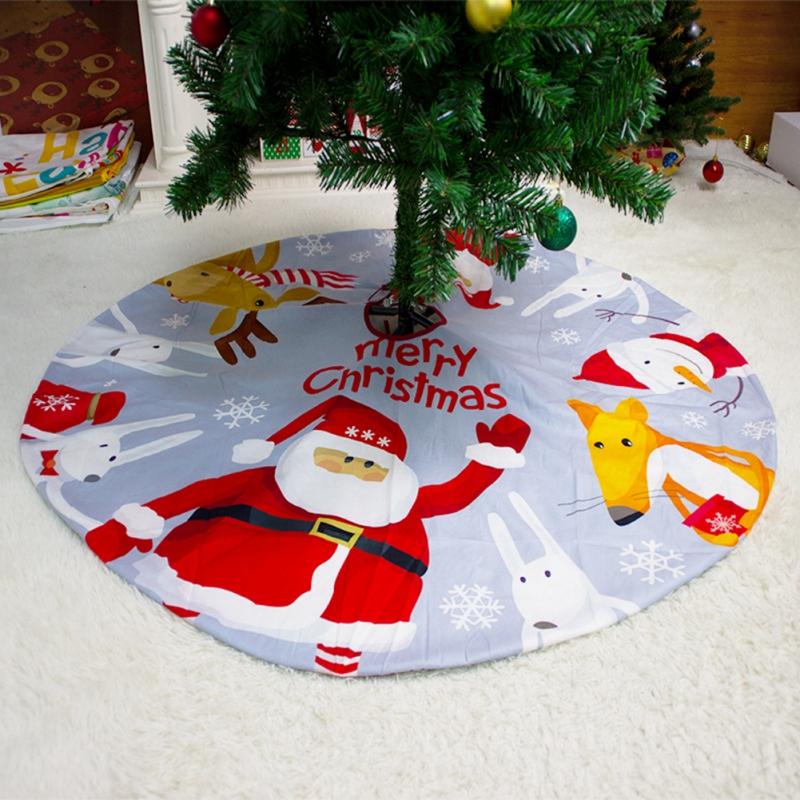 

Christmas Tree Skirt Tree Apron Non-Woven Christmas Decoration Home Natal Skirts New Year Decoration