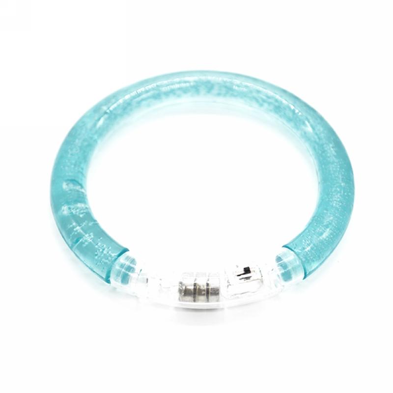 

Flourescent Luminous Acrylic Bracelet Wristband LED Flashing Glowing Bangle New