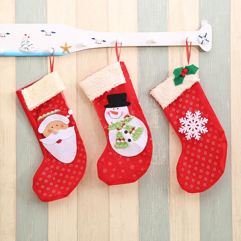 

1pc Santa Claus Christmas Gift Socks Ornaments Christmas Decorations Decorations for Home Wall Door Drop Accessories1