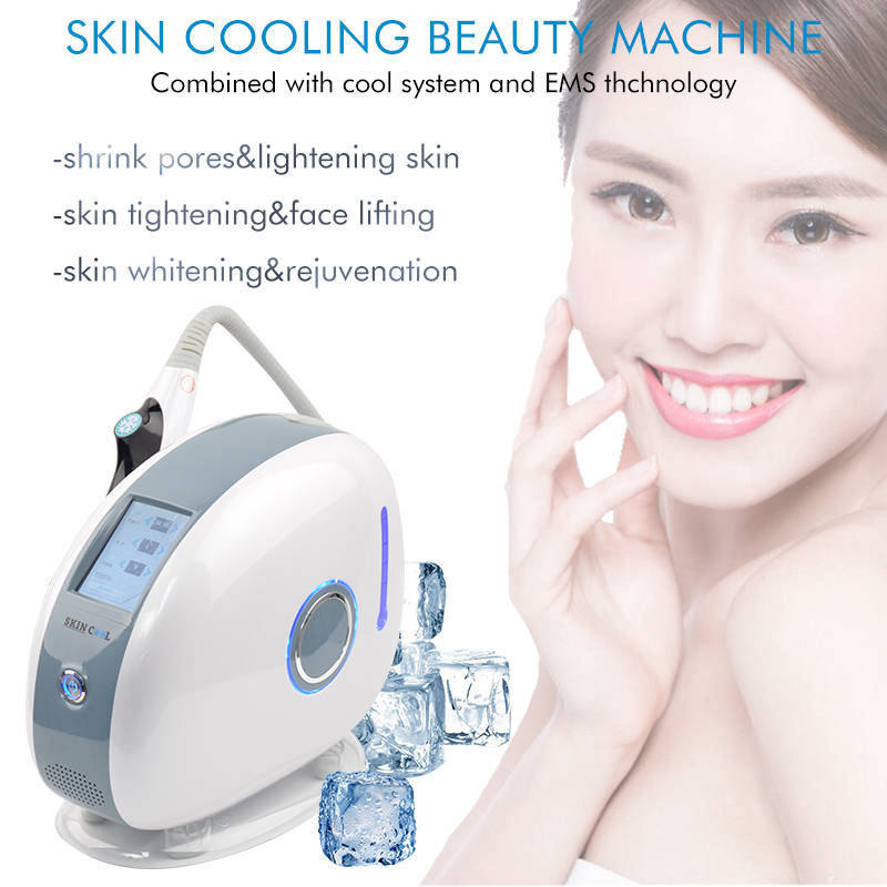 

Cryotherapy machine with frozen RF handle body slimming face lifting skin rejuvenation equipment home salon use