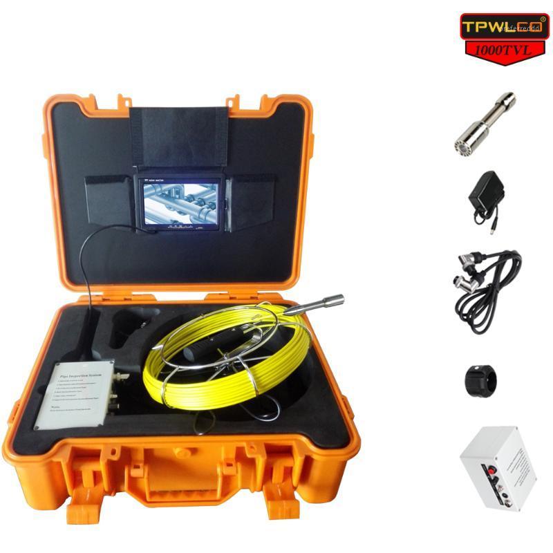 

7'' LCD Display 20M Industrial Pipe Inspection Camera 23MM Lens HD Drain Sewer Endoscope Cleaner Plumbing Equipment1