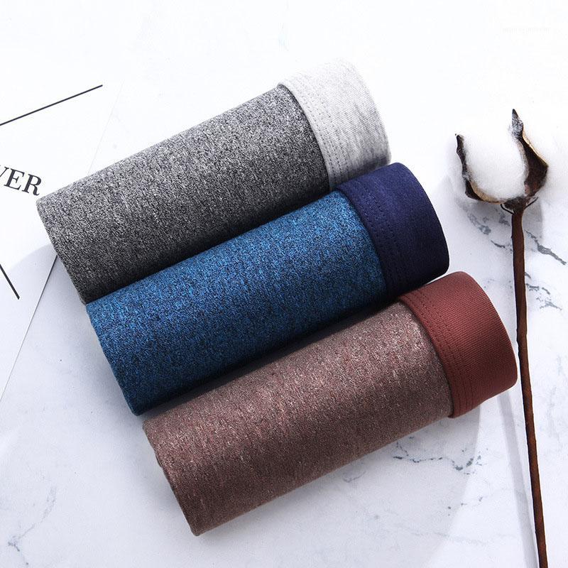 

New 3Pcs\lot Shorts Mens Underwer Male Boxers Comfort Cotton Boxer Men Boxer Shorts Boxers Plus Size XXXL U Convex Underwear1, Green coffee gray