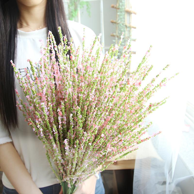 

5pcs Artificial Foam Flower Branch Plastic Plants Fake Flowers Accessories Spring Bouquet Wedding Home Party Decoration Floral, Purple foam flower