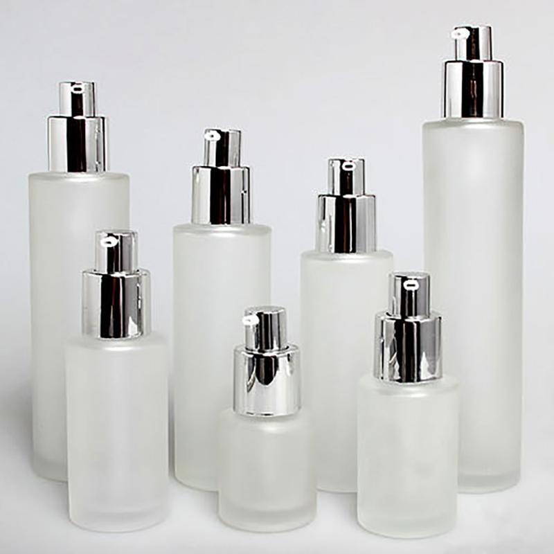 

luxury cosmetic bottle glass lotion 60ml and jar, 2oz perfume glass packaging cosmetic bottle suppliers