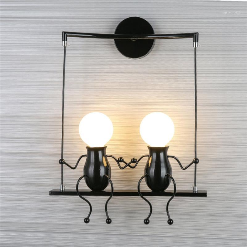 

E27 Modern LED Wall Lamp Creative Mounted Iron Sconce Wall Light for Bedroom Corridor Light mounted lampara pared1