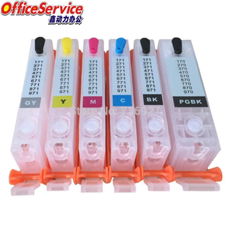 

PGI-570 571xl Refillable Ink Cartridge For Canon MG7750 MG7751 MG7752 MG7753 TS8050 TS8051 TS8052 TS8053 TS9050 TS9055 Printer