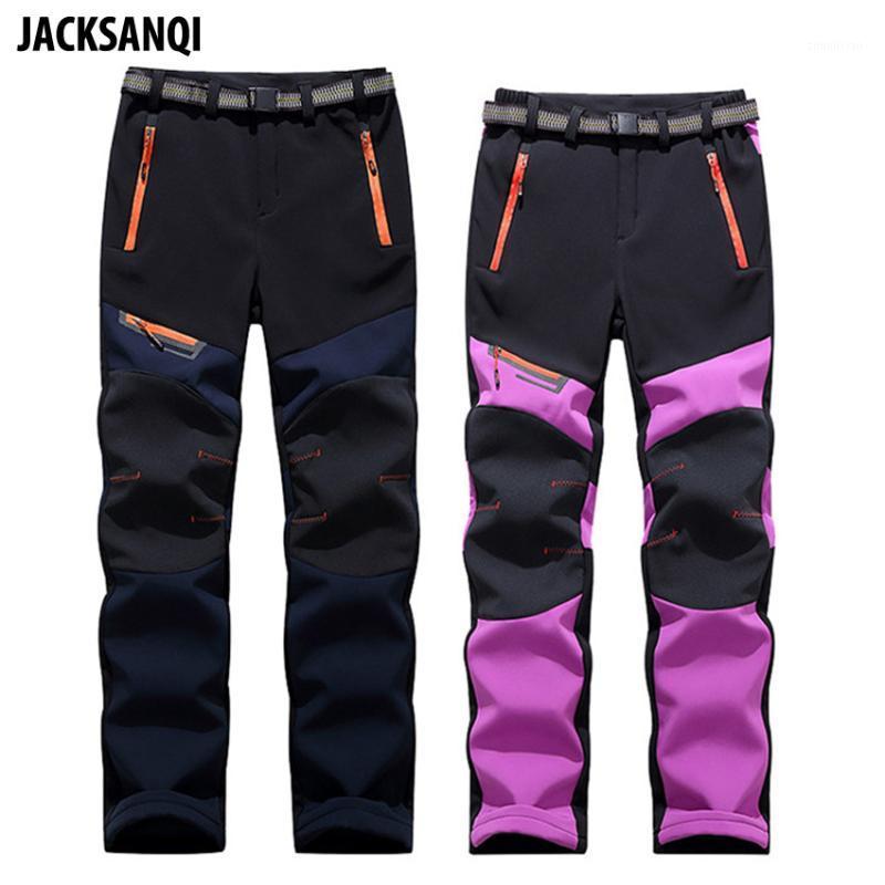 

JACKSANQI Men Women Softshell Hiking Fleece Windproof Breathable Thick Pants Camping Climbing Sportswear Skiing Trousers RA4151, Men dark gray pants
