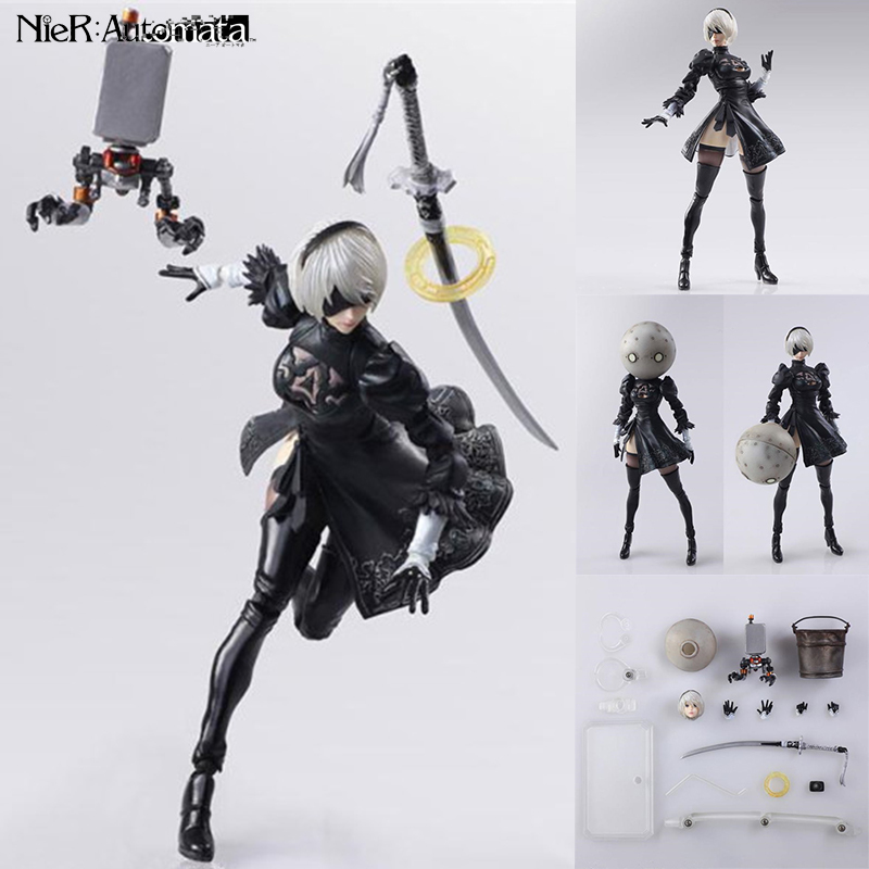 

18cm promotion price Game anime figure NieR Automata YoRHa No. 2 Type B 2B figma movable Cartoon PVC Action Figure Model Toy X0121
