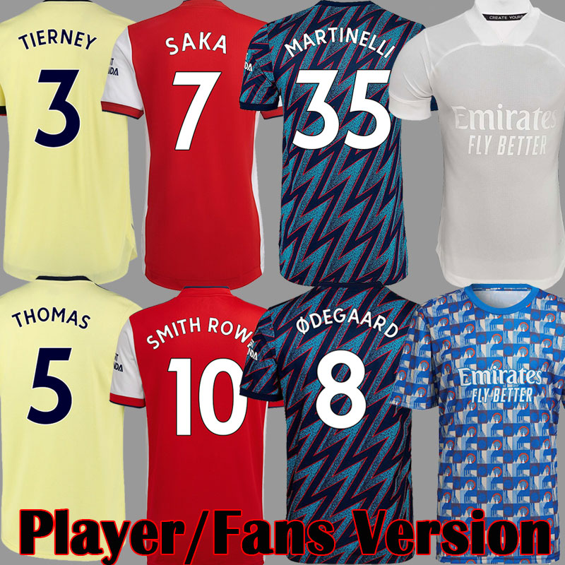 

Fans Player version 21 22 23 soccer jerseys Gunners 2022 2023 SMITH ROWE Pink jersey SAKA THOMAS TIERNEY Black football shirt ODEGAARD kit Whiteout Kid Equipment, Kids home