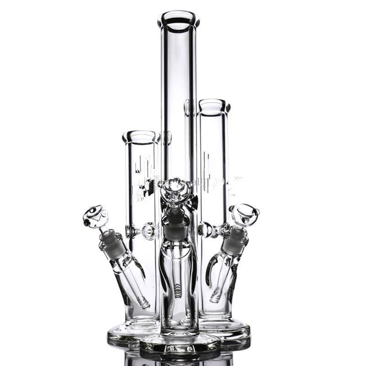 

US STOCK Glass Bong Water Pipes with 14mm Bowl Downstem Thick Heady Glass Beaker Percolator Bong Recycler Dab Rigs for Smoking 9mm Thick