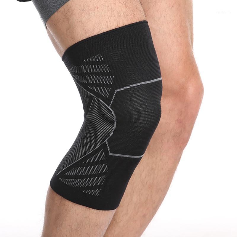 

1pc Knee Pad Sleeve Anti-slip Elastic Knitted Leg Support Protector Outdoor Gym Cycling Basketball Fitness Sportswear Accessorie1, As pic