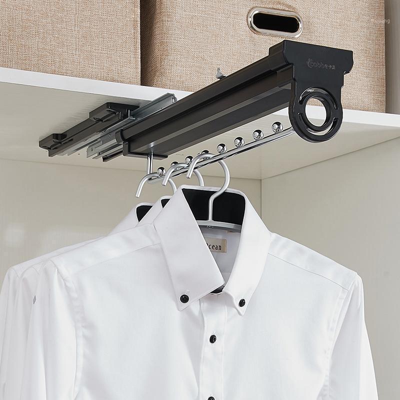 

Clothes-Rack Top Install Trousers Rack Pants Rack Push-pull Damping Double-row Cabinet Pant Racks Thicken Hardware1