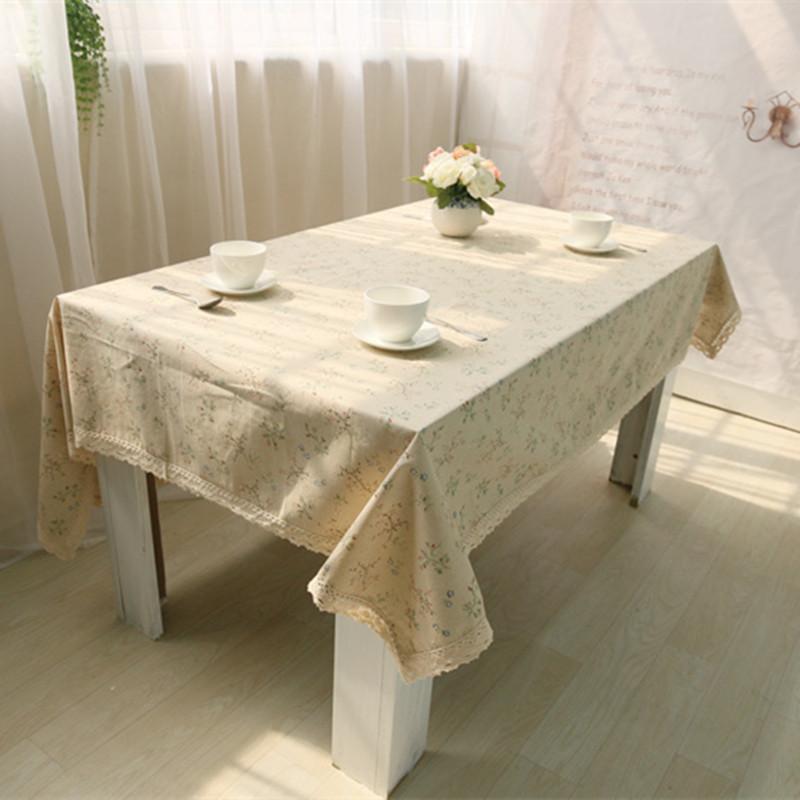 

Free Shipping Small Floral Tablecloth Home/Hotel Flaxen Table Cover Mantel De Mesa Multifunction Contracted Covered Cloth