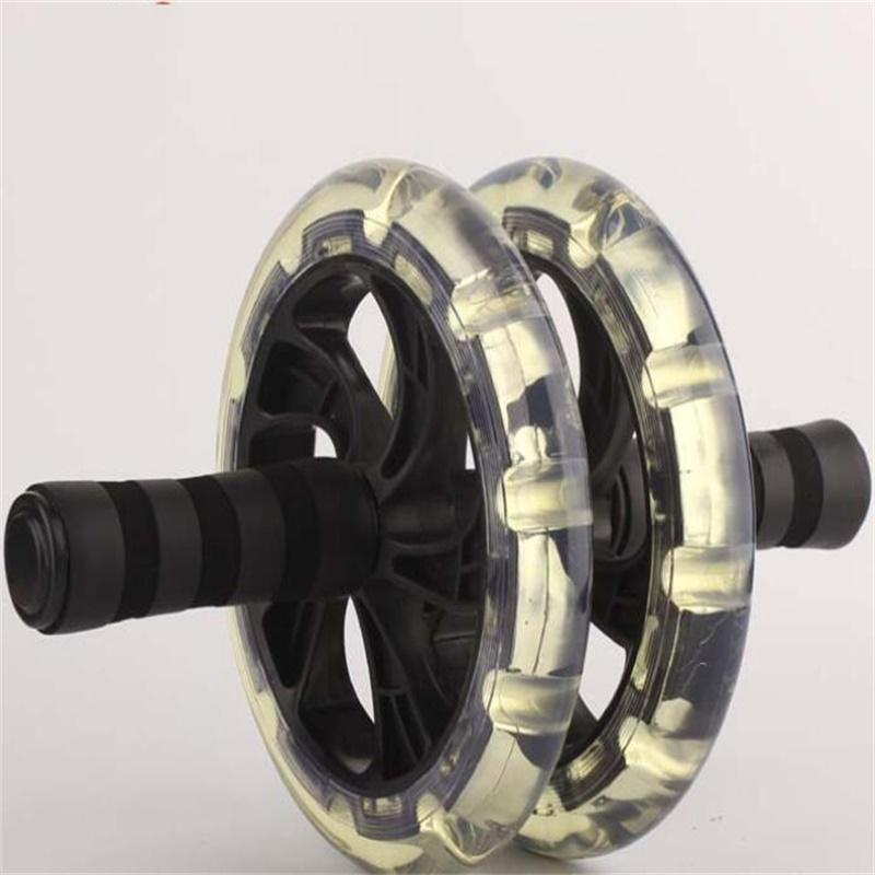 

Wholesale 20cm diameter Double wheels Ab Roller ab slimmer Alloy steel bearings, Black