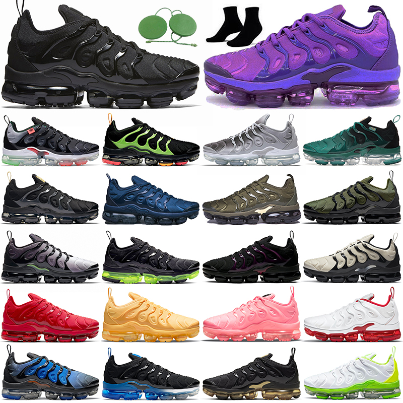 

TN Plus Running Shoes Men Black White Volt Sunset Cherry All Red Cool Wolf Grey Neon Green Olive USA Dark Blue Fury Grape tns Mens Womens Outdoor Trainers Sneakers 36-47, #8
