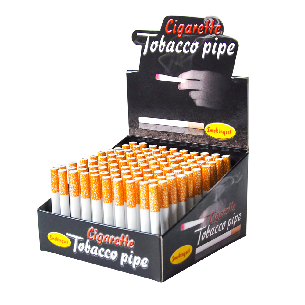 

Wholesale Metal Bat One Hitter Pipe 100pcs/Box 78mm Length Aluminum Pipes For Smoking