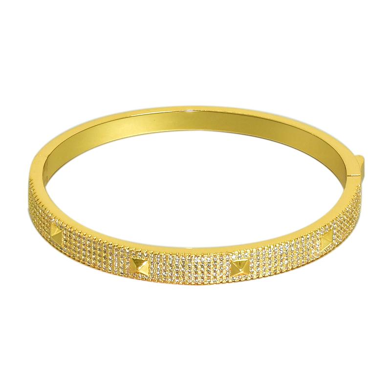 

Bangle Bangles For Womens With Diamond Fashion Designer African Jewelry Dubai Women Christmas Gift Female Rose Gold Costume Accessories