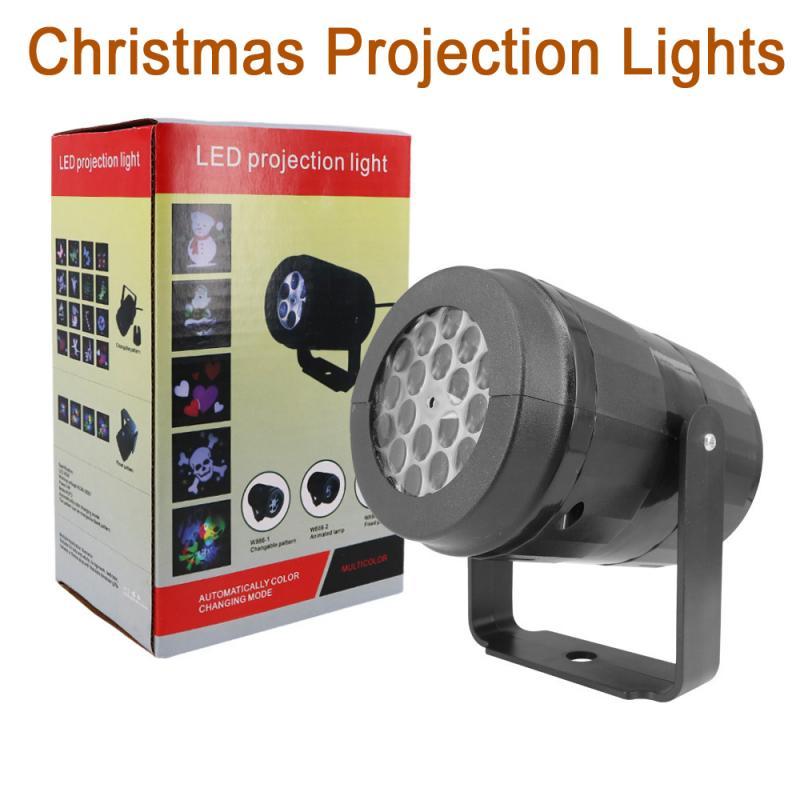 

Strings Colorful 16 Patterns Christmas Laser Projector Outdoor Light Year Stage Disco Party Atmosphere Decoration Lamp