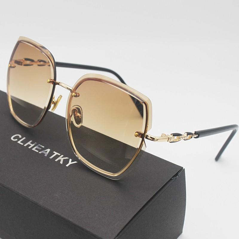 

Sunglasses For Women Rimless Fashion Retro Large Framesunglasses