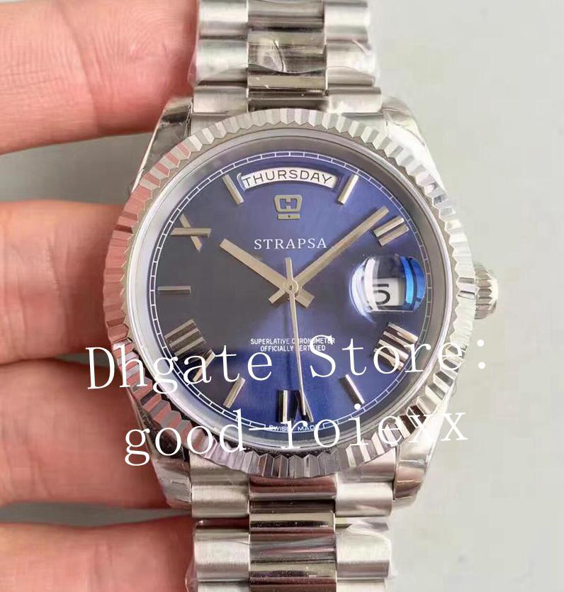 

8 Style Watch Men's Black Blue Green Gray Silver White Watches Automatic Cal.3255 Time Day Date Men Full Steel 228206 NoobF N 228239 Wristwatches, Box