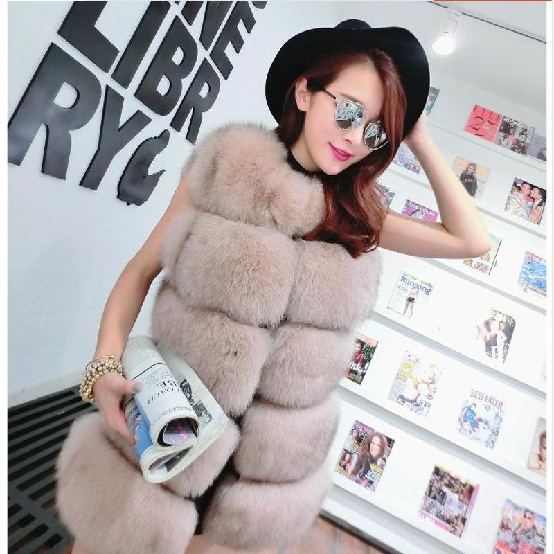 

Savabien Winter Thick Warm Korean Faux Fur Vest Coat 2020 Women Plus Size Sleeveless O Neck Fake Fur Jacket Festival Coats, Black