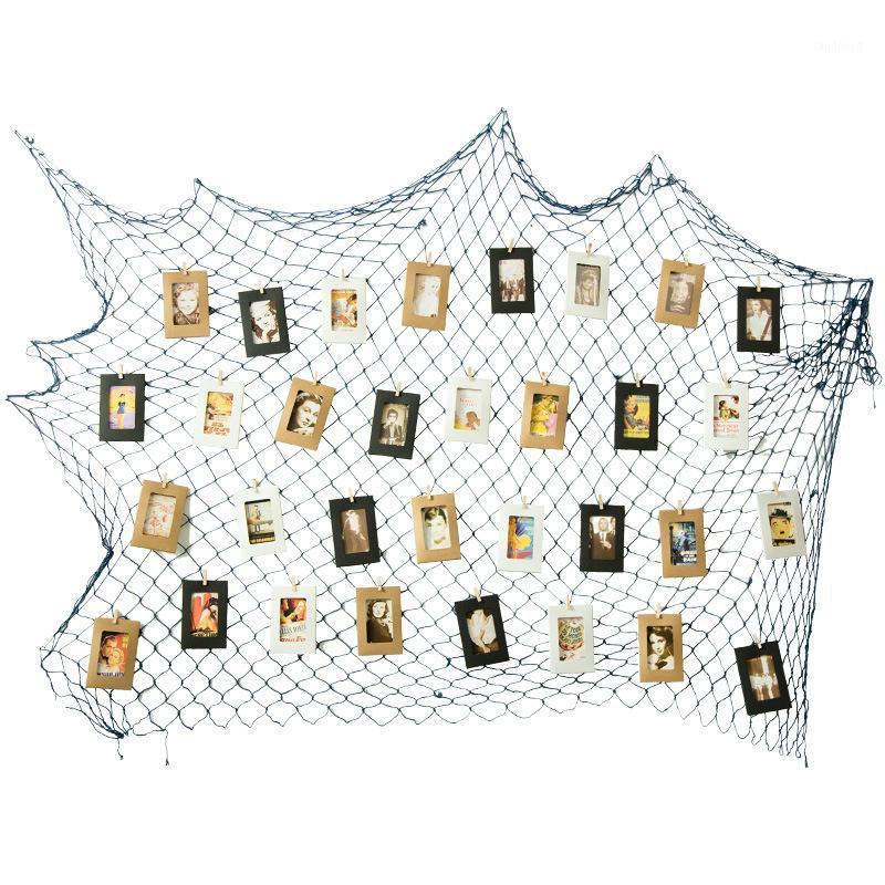 

Party decoration, fishing net home adornment bar decoration plastic net Wall decoration Halloween decorations Green Blue1