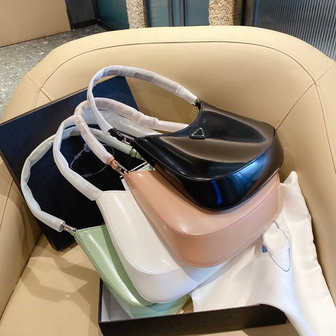 

Box Patent Leather Underarm Bag Womens Candy Color Top Quality Handbag Women Designer Shoulder Bags Lady Hot Selling Solid Color Purse
