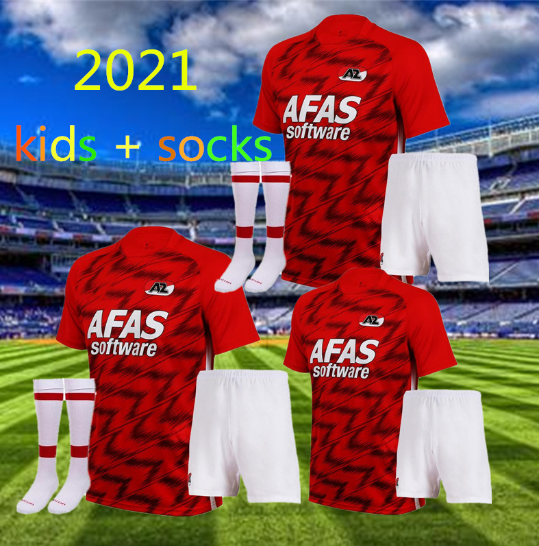 

20 21 AZ Alkmaar soccer jersey kids kit + socks HOME 2020 2021 DE WIT STENGS BOADU football shirt AZ Alkmaar camiseta de fútbol maillot, Picture