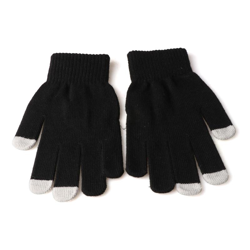 

Women Winter Knitted Touchscreen Gloves Cartoon Cat Bird Irregular Warm Mittens