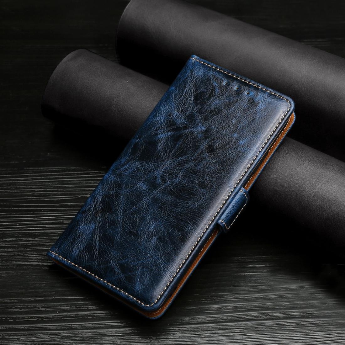 

For Xiaomi Redmi 9A Knead Pattern Texture Side Buckle Horizontal Flip Leather Case with Holder Card Slots