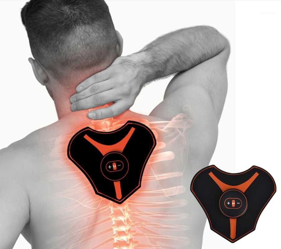 

Mini Electric Neck Back Massager Cervical Massage Pads Muscle Stimulator Therapy Pain Relief Swollen Cervical Shoulder Removal1