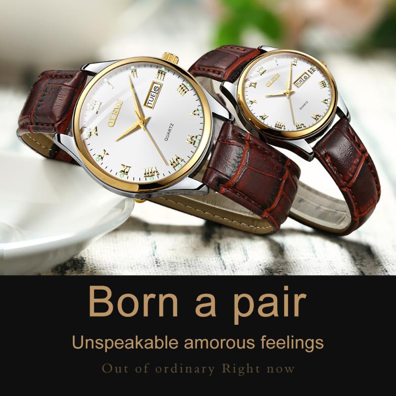 

Wristwatches 2021 Genuine Brand High Quality Business Quartz Watch Couple GX-5568, White