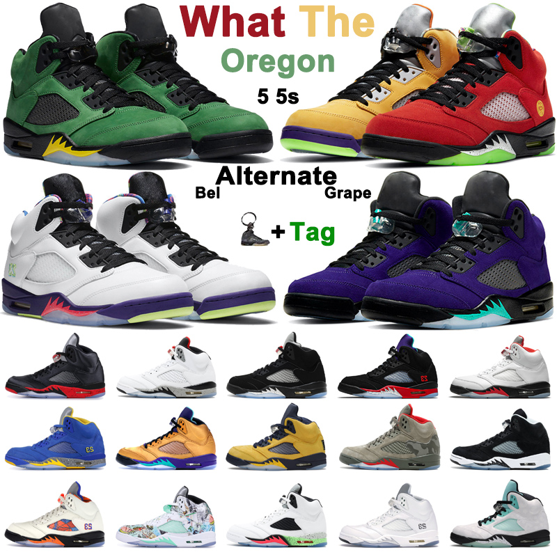 

5 5s men basketball shoes what the Alternate Bel Grape bred Fire Red Black Metallic oregon mens women trainer outdoor sports sneaker