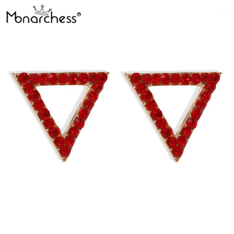 

Stud Monarchess Triangle Round Metal Rhinestone Hip Hop Rock Punk Style Female Earrings Shopping Exaggerated Ladies Stud1