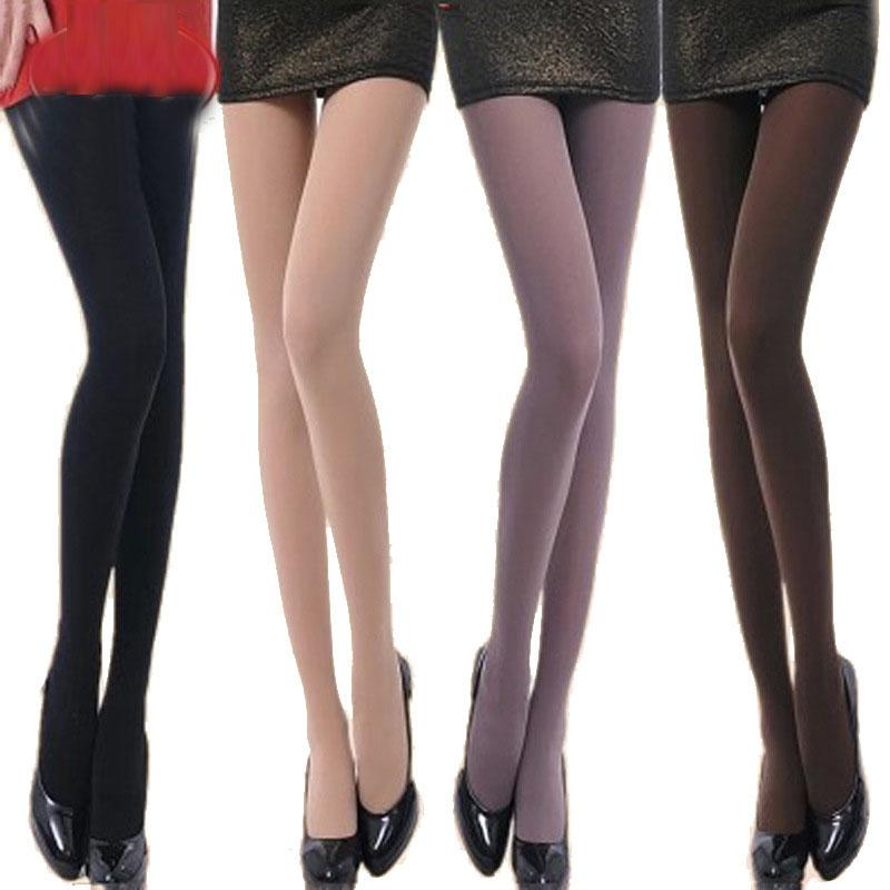 

Sexy Warm Women's fitness Velvet Winter Leggings Ankle-Length Keep Warm Solid Pants High Waist Large Women Leggings, Black