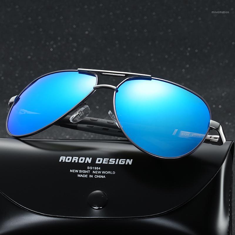 

Fashion Black Mens Driving Pilot Sunglasses Fashion Double Bridge UV400 Eyewear Designer HD Polarized Sunglasses1