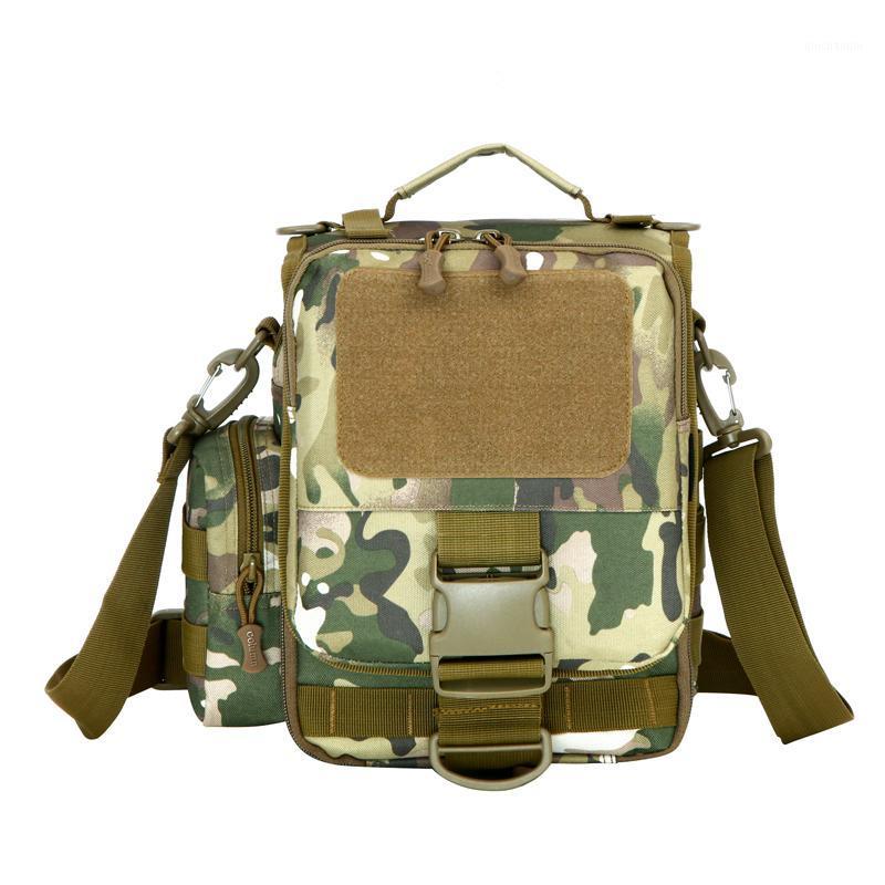 

Outdoor sport multi-purpose package tactical climbing waterproof messenger bag removable backpack 1000D Nylon Bags1, Khaki