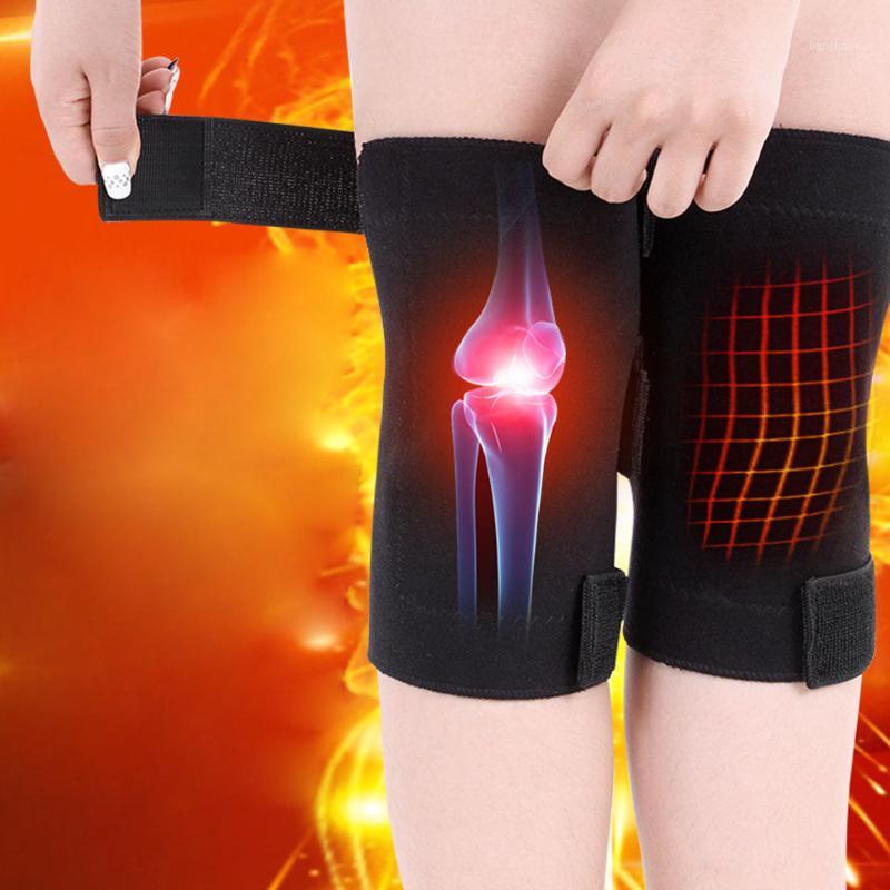 

Self Heating Warm Knee Brace Support Pads Adjustable Tourmaline magnetic therapy Knee Protective Belt Arthritis Massager1, Black