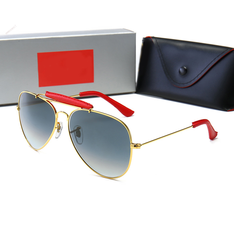 

Sunglasses round metal model top quality UV400 sun Glass lenses for men women with brown or black leather case, cloth, and all accessories