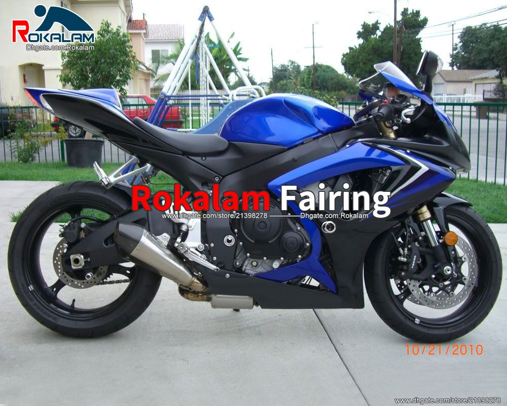 

For Suzuki Blue Black 2006 2007 GSXR750 K6 GSXR600 GSX-R750 06 07 Fairing Kit (Injection Molding), Customize