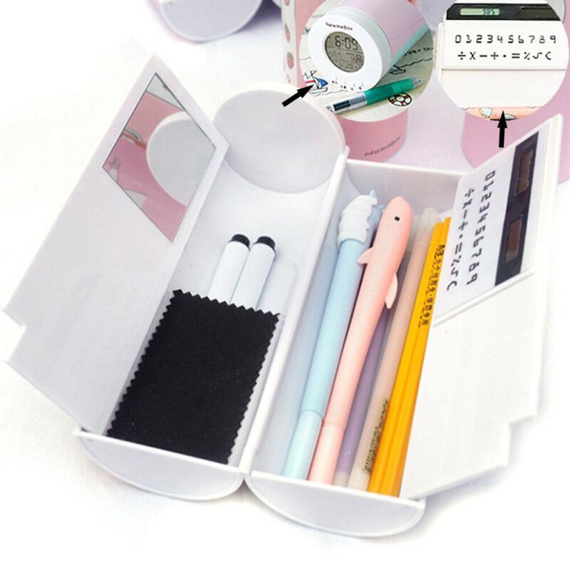 

Creative Pencil Box Multifunctional with Mirror Calculator Large Capacity Pencil Cases for Boys Girls School Stationery Portable1